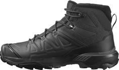 Rückansicht von Salomon X ULTRA SNOWPILOT WP Winterschuhe Herren black-phantom-castlerock