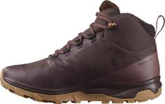 Rückansicht von Salomon OUTSNAP CSWP Winterschuhe Damen black coffee-peppercorn-gum 4