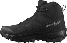 Rückansicht von Salomon CROSSTRAK WP Winterschuhe Herren black-black-asphalt