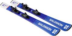 Rückansicht von Salomon L S/RACE Jr M + L6 GW J2 70 24/25 Carving Ski Kinder blue-white