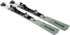 Rückansicht von Salomon E S/MAX 8 + M11 GW L80 24/25 Carving Ski olive-green-black