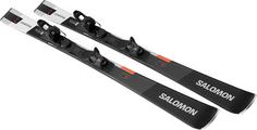 Rückansicht von Salomon E S/MAX X7 Ti + M10 GW L80 24/25 Carving Ski black