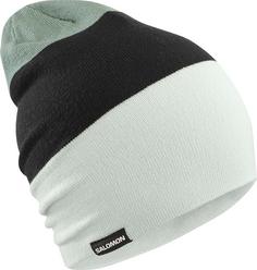 Rückansicht von Salomon FLATSPIN REVERSIBLE Beanie misty blue-deep black-arctic