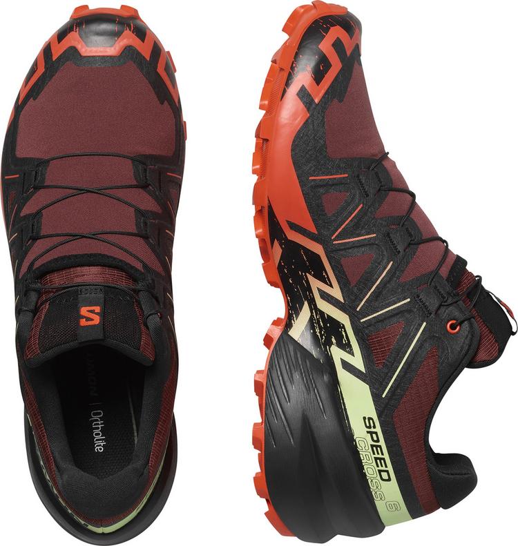 Salomon Salomon SPEEDCROSS 6 Laufschuhe Herren - Rum Raisin/Cherry Tomato/Cognac - 0 | SportScheck