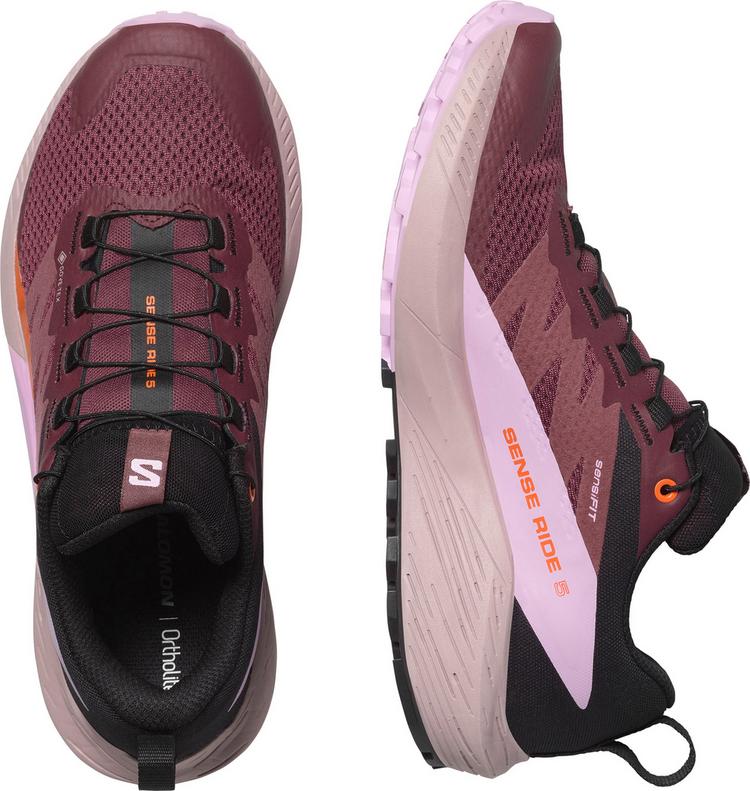 Salomon Salomon SENSE RIDE 5 GTX Laufschuhe Damen - catawba grape-orchid bouquet-cherry tomato - 0 | SportScheck