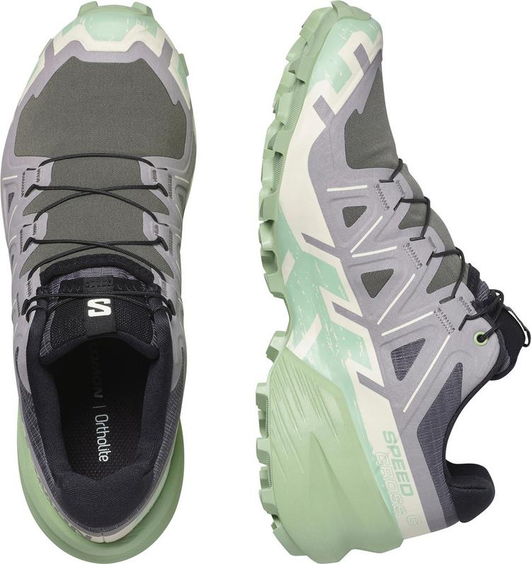 Salomon Salomon SPEEDCROSS 6 Laufschuhe Damen - castlerock-vanilla ice-smoke green - 0 | SportScheck