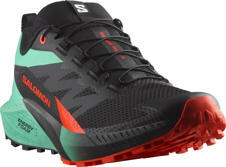 Salomon Salomon SENSE RIDE 5 Laufschuhe Herren - black-bay-cherry tomato - 1 | SportScheck