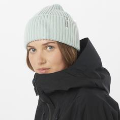 Rückansicht von Salomon SNOWBIRD Beanie misty blue