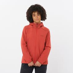 Rückansicht von Salomon MOUNTAIN FLEX Funktionsjacke Damen tandoori spice