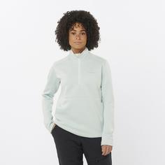 Rückansicht von Salomon OUTLINE Fleeceshirt Damen misty blue