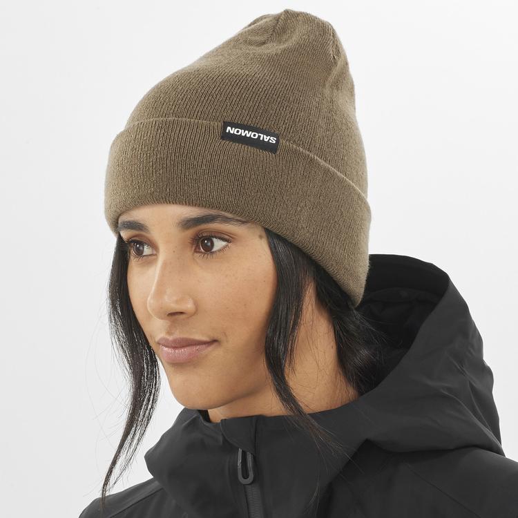 Salomon Salomon FLATSPIN REVERSIBLE Beanie - shitake-grape leaf-white pepper - 0 | SportScheck