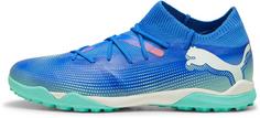 PUMA FUTURE 7 MATCH TT Fußballschuhe Herren bluemazing-puma white-electric peppermint