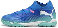 PUMA FUTURE 7 MATCH TT + Mid Jr Fußballschuhe Kinder bluemazing-puma white-electric peppermint