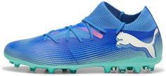 PUMA FUTURE 7 MATCH MG Fußballschuhe Herren bluemazing-puma white-electric peppermint