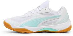 PUMA Solarflash III W+ Hallenschuhe Damen puma white-electric peppermint