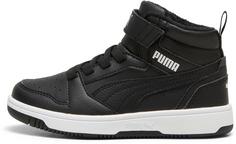 PUMA Rebound V6 Mid WTR AC+ PS Sneaker Kinder puma black-puma white