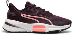 Rückansicht von PUMA PWRFrame TR 3 Fitnessschuhe Damen midnight plum-vapor gray-sunset glow