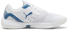 Rückansicht von PUMA Solarflash III Hallenschuhe Herren puma white-blue horizon