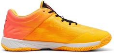 Rückansicht von PUMA Accelerate Turbo Hallenschuhe Herren sun stream-sunset glow-puma black