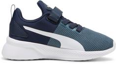 Rückansicht von PUMA Flyer Runner V PS Laufschuhe Kinder club navy-gray skies-puma white