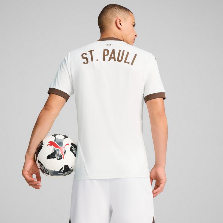 PUMA PUMA FC St. Pauli 24-25 Ausw&auml;rts Teamtrikot Herren - puma white-espresso brown - 1 | SportScheck