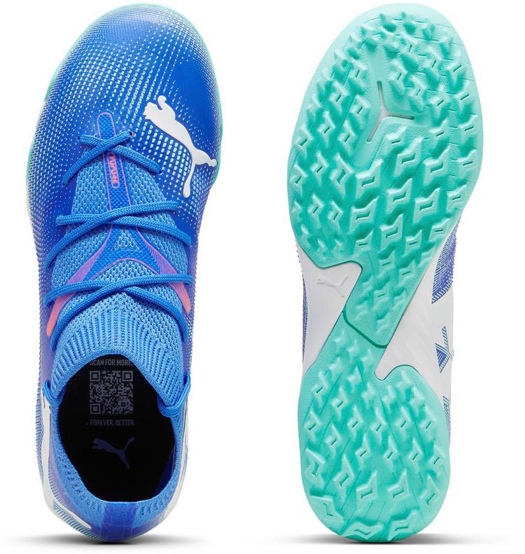 PUMA PUMA FUTURE 7 MATCH TT + Mid Jr Fu&szlig;ballschuhe Kinder - bluemazing-puma white-electric peppermint - 1 | SportScheck