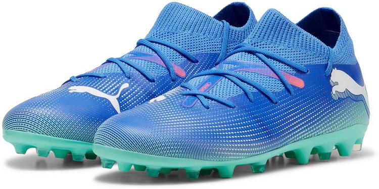 PUMA PUMA FUTURE 7 MATCH MG Jr Fu&szlig;ballschuhe Kinder - bluemazing-puma white-electric peppermint - 2 | SportScheck