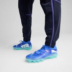 Rückansicht von PUMA FUTURE 7 MATCH FG/AG Wn's Fußballschuhe Damen bluemazing-puma white-electric peppermint