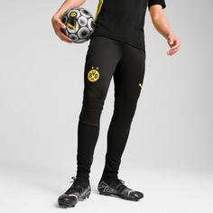 Rückansicht von PUMA Borussia Dortmund Trainingshose Herren puma black-faster yellow