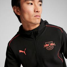 Rückansicht von PUMA RB Leipzig Sweatjacke Herren puma black-active red