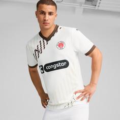 Rückansicht von PUMA FC St. Pauli 24-25 Auswärts Fußballtrikot Herren puma white-espresso brown