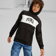 Rückansicht von PUMA SQUAD Hoodie Kinder puma black