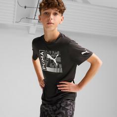 Rückansicht von PUMA FIT Funktionsshirt Kinder puma black