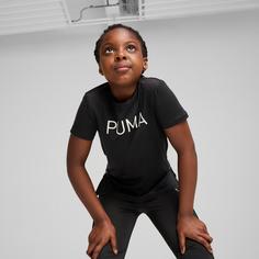 Rückansicht von PUMA FIT Funktionsshirt Kinder puma black