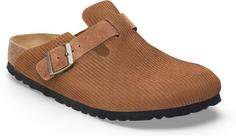 Birkenstock Boston Corduroy Sandalen Herren dark tea