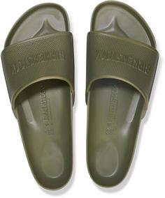 Rückansicht von Birkenstock Barbados Sandalen khaki