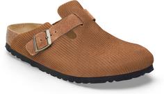 Birkenstock Boston Corduroy Sandalen Damen dark tea