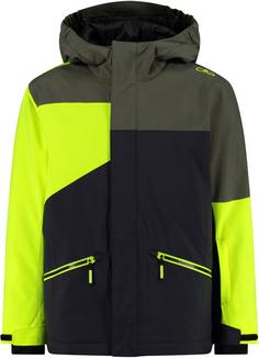 CMP Skijacke Kinder antracite-yellow fluo