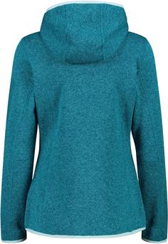 Rückansicht von CMP Strickfleece Damen teal-acqua