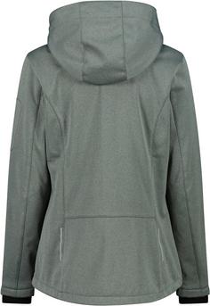 Rückansicht von CMP Softshelljacke Damen mineral mel.