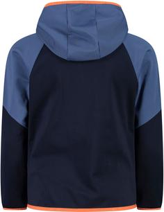 Rückansicht von CMP Kapuzenjacke Kinder black blue