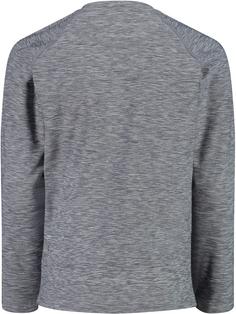 Rückansicht von CMP Langarmshirt Kinder grey melange-acido