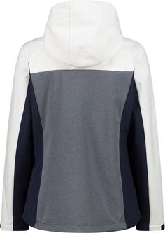 Rückansicht von CMP Softshelljacke Damen b. blue-bianco