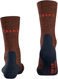 Rückansicht von Falke TK2 Explore Wool Wandersocken Herren samba orange