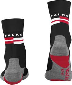 Rückansicht von Falke RU5 Race Laufsocken Herren black-flames