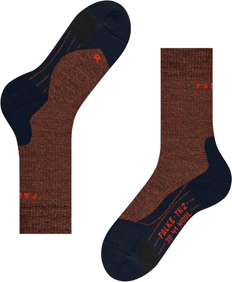 Falke Falke TK2 Explore Wool Socken Herren - samba orange - 3 | SportScheck