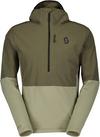 SCOTT Defined Tech Hybrid Fleeceshirt Herren - douglas green-dust grey