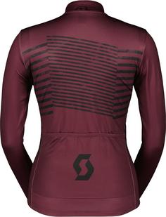 Rückansicht von SCOTT RC Team Warm Fahrradtrikot Damen wild red