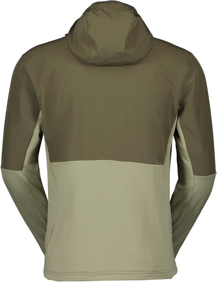 SCOTT SCOTT Defined Tech Hybrid Fleeceshirt Herren - douglas green-dust grey - 0 | SportScheck