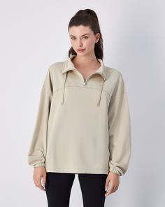 Rückansicht von CHAMPION Legacy Sweatshirt Damen oxford tan